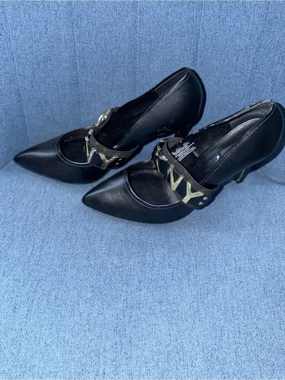 DKNY Carisa Logo-Strap Pointed Toe Pumps